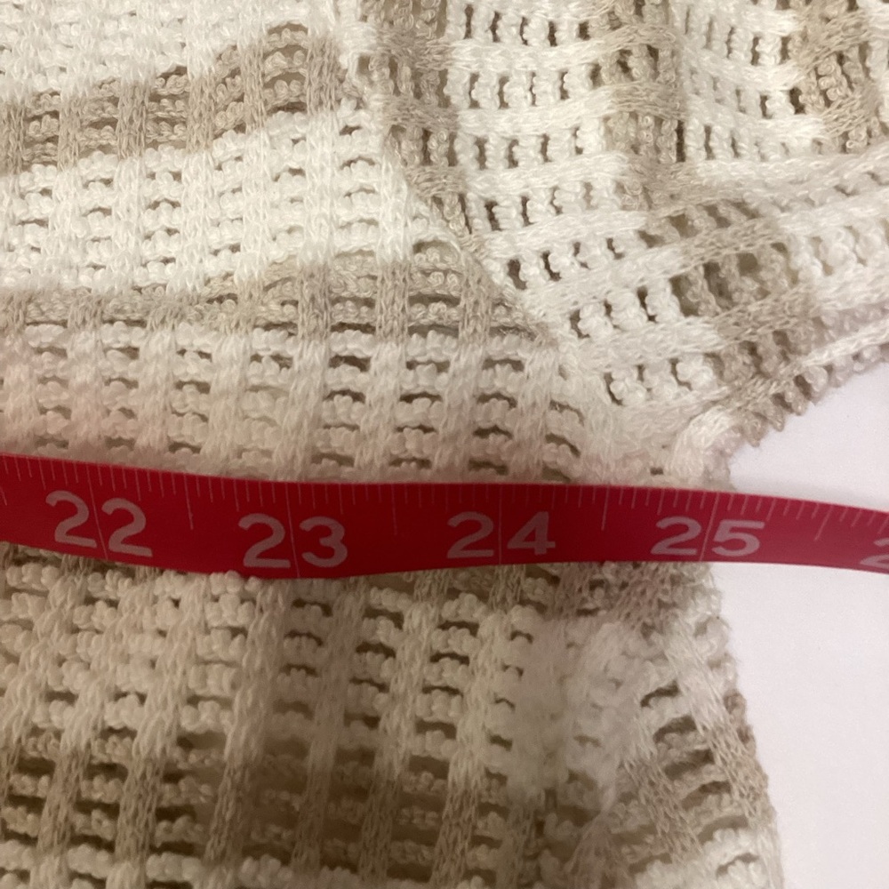 Torrid Cream and Tan Open Knit Cardigan NWT - Picture 8 of 10